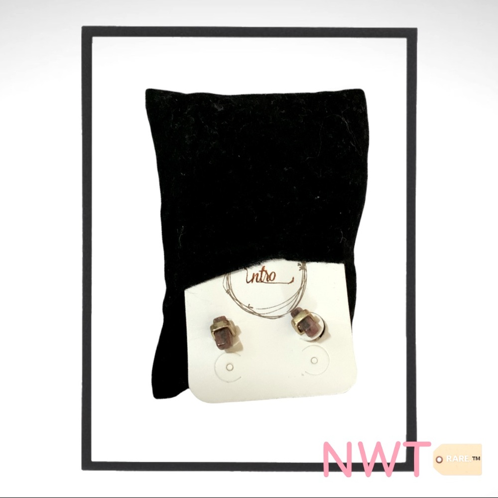 NWT 🏷 Gold Wrapped Dante Crystal Earrings